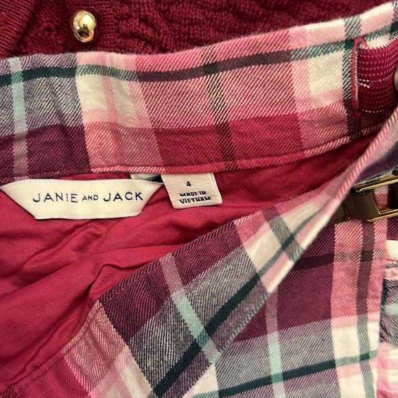 Janie and Jack skirt and sweater size 4 - Picture 4 of 6